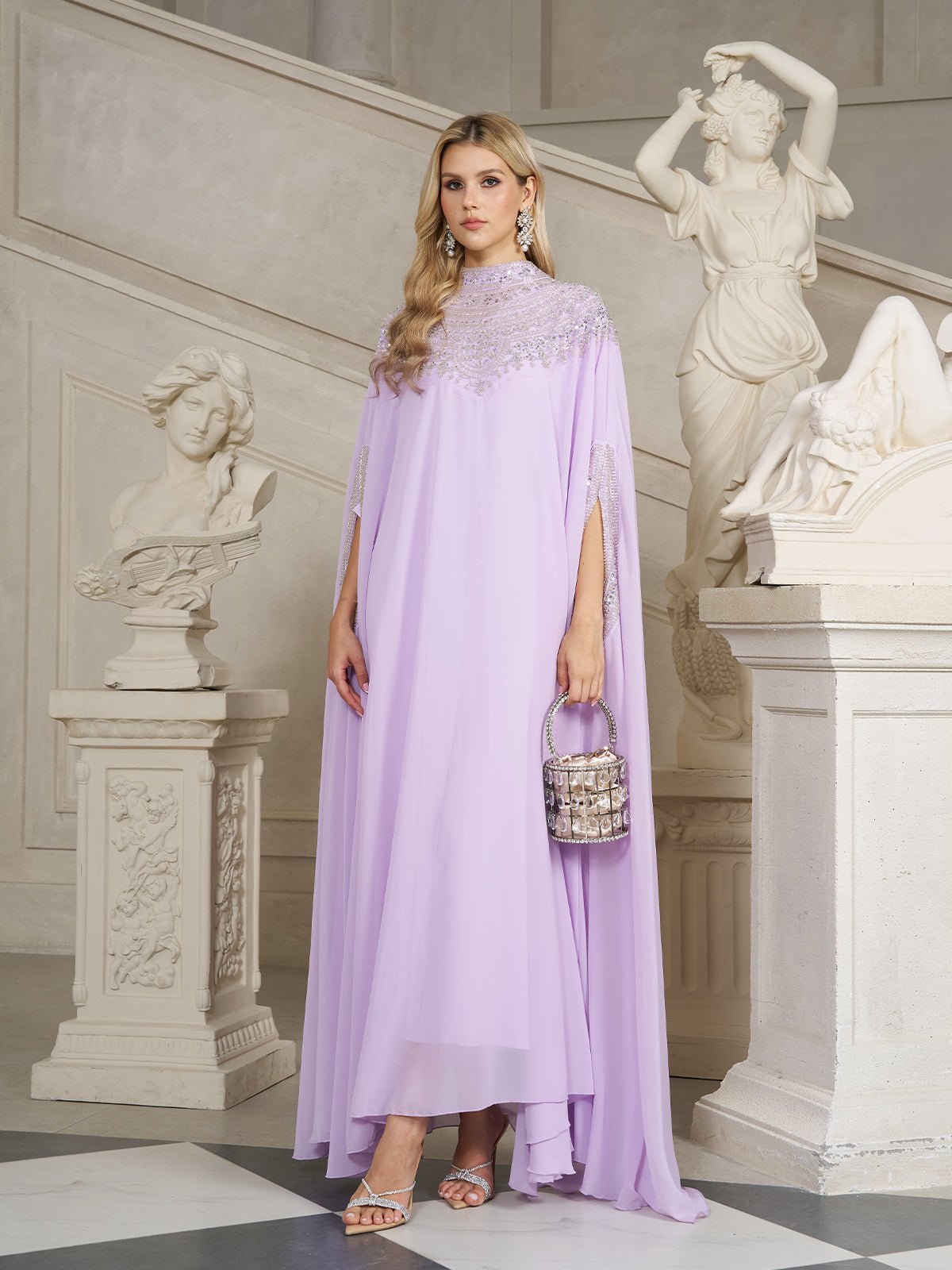 beaded caftan dress Tulle Cape VIOLET / OS Product IDs (SKU) Category:Black - Headscarf (one size / choose M) Mens shiny pants Blue Velvet Gown (Rose)