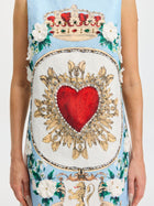 3D Floral Embellished Jacquard Dress - Social Queen