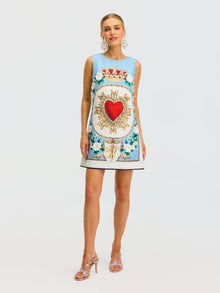 3D Floral Embellished Jacquard Dress - Social Queen