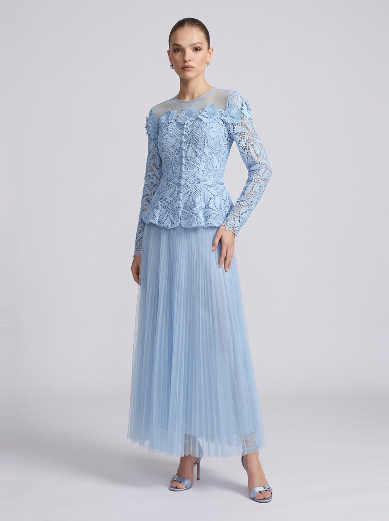 3D Floral Lace Two-Piece Set - Social Queen