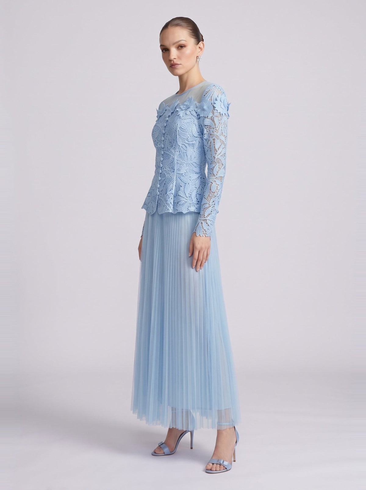 3D Floral Lace Two-Piece Set - Social Queen
