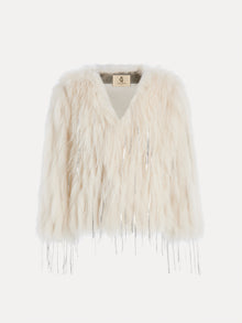 Handmade Fringed Trench Coat in Genuine Wool