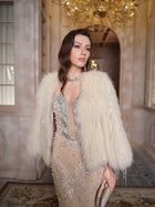 Handmade Fringed Trench Coat in Genuine Wool