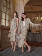 Sequin Fringe Glam Jacket