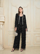 Sequin Fringe Glam Jacket