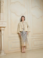 Ombre Sequin Slim Skirt