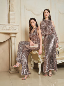 Champagne Sequin Mermaid Skirt