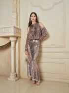 Champagne Sequin Mermaid Skirt