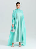 Beaded Cape Scarf Gown - Social Queen