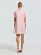 Beaded Floral Appliqué Dress - Social Queen