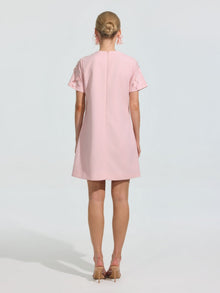 Beaded Floral Appliqué Dress - Social Queen