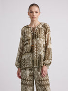 Bohemian Geometric Print Two-Piece Set - Social Queen