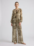 Bohemian Geometric Print Two-Piece Set - Social Queen
