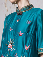 Botanical Embroidered Tencel Dress - Social Queen