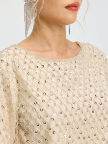 Crystal Beaded Fringe Top - Social Queen