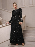 Crystal & Pearl Evening Gown - Social Queen