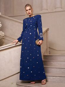 Crystal & Pearl Evening Gown - Social Queen