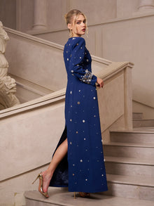 Crystal & Pearl Evening Gown - Social Queen