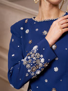 Crystal & Pearl Evening Gown - Social Queen