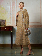 Embellished Floral Mesh Jacket - Social Queen