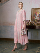 Embellished Velvet Burnout Silk Dress - Social Queen