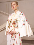 Embroidered Silk - Jacquard Jacket - Social Queen