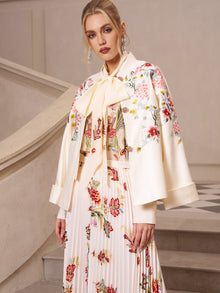 Embroidered Silk - Jacquard Jacket - Social Queen