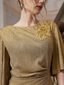 Floral Beaded Knit Dress - Social Queen