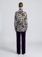 Floral Burnout Velvet Jacket - Social Queen