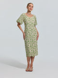 Floral Embroidered Lace Dress - Social Queen