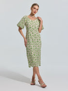 Floral Embroidered Lace Dress - Social Queen