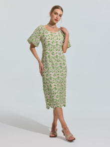Floral Embroidered Lace Dress - Social Queen