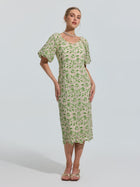 Floral Embroidered Lace Dress - Social Queen