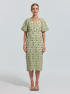 Floral Embroidered Lace Dress - Social Queen