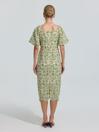 Floral Embroidered Lace Dress - Social Queen