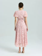 Floral Embroidered Lace Dress - Social Queen