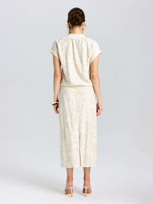Floral Embroidered Linen Top - Social Queen
