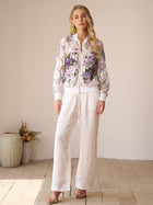 Floral Embroidery Lace Cutout Jacket - Social Queen