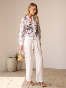 Floral Embroidery Lace Cutout Jacket - Social Queen