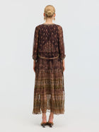Floral Print Mulberry Silk Dress - Social Queen