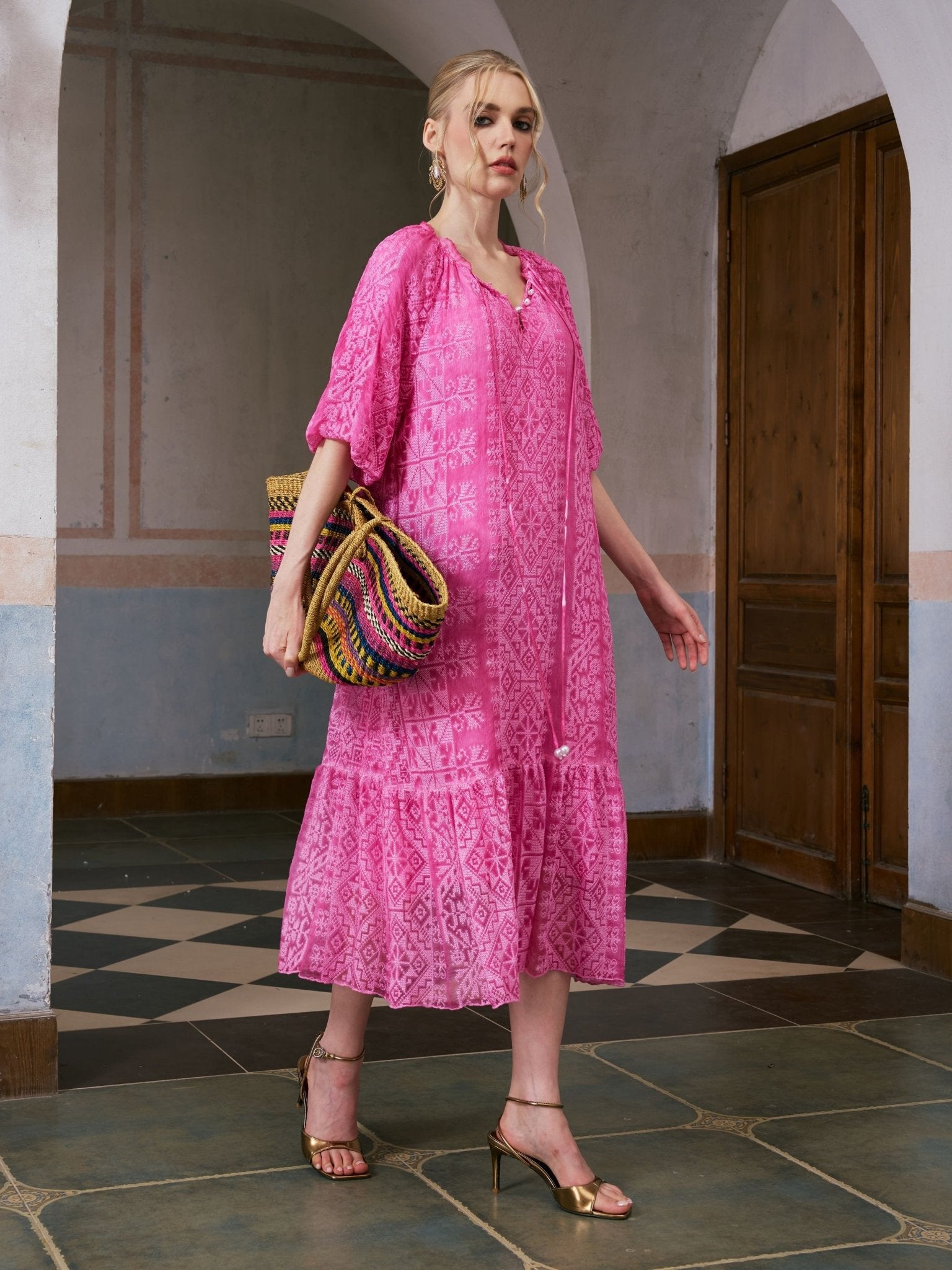 mulberry silk dress Rush | Ravello Maxi Dress Hips 35.4 in Mulberry Silk Midi Slip Dress