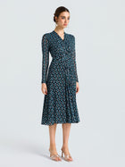 Geometric Print Stretch Dress - Social Queen
