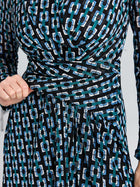 Geometric Print Stretch Dress - Social Queen