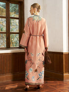 Graffiti Print Linen Robe Dress - Social Queen