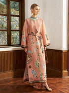 Graffiti Print Linen Robe Dress - Social Queen