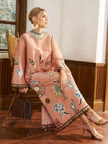 Graffiti Print Linen Robe Dress - Social Queen
