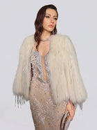 Handmade Fringed Trench Coat in Genuine Wool - Social Queen