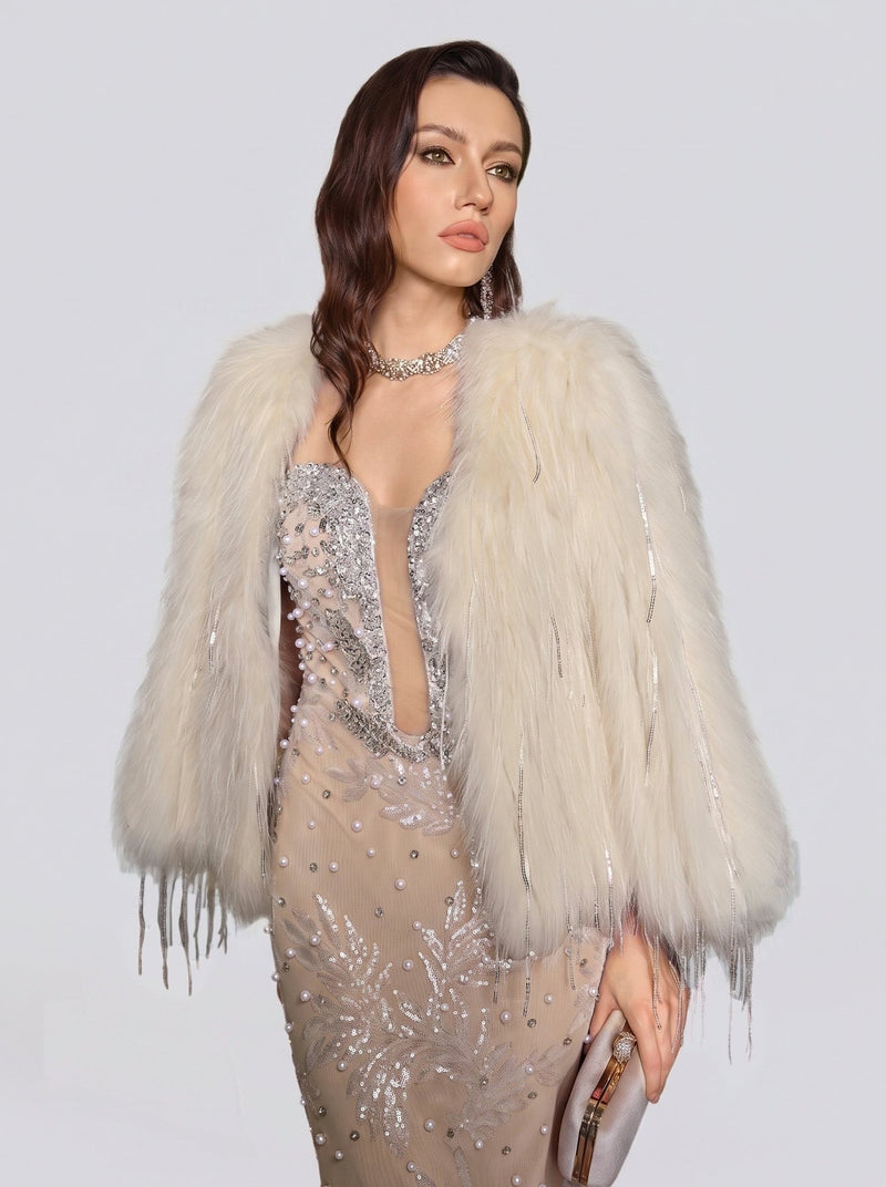 Handmade Fringed Trench Coat in Genuine Wool - Social Queen