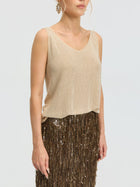 Rhinestone Detail Knit Top