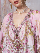 Placement Print Mulberry Silk Dress